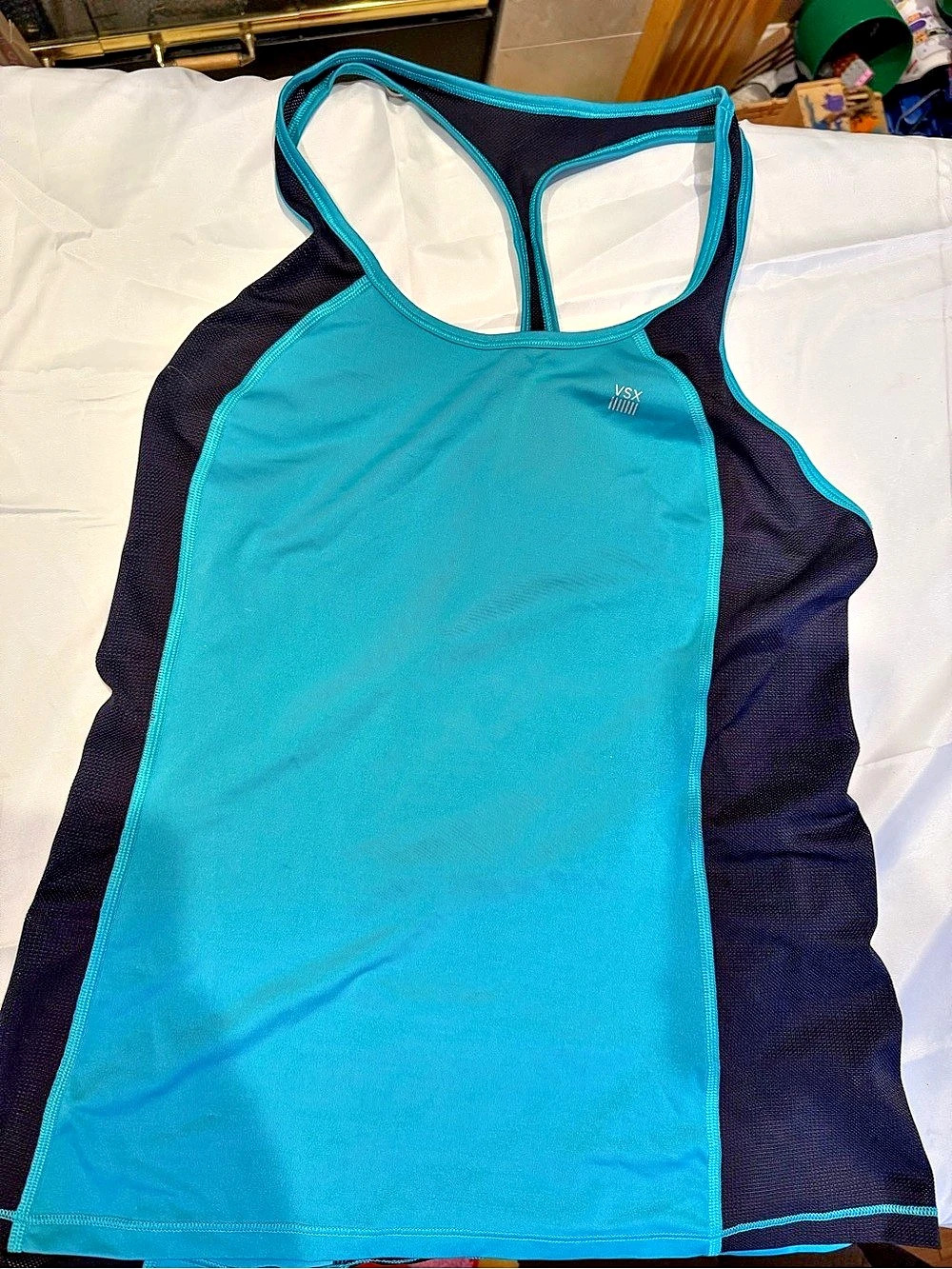 Victoria's Secret VSX Sport Color Block Tank Top Size Small Like New